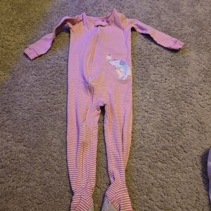 Carter's Pink Striped Kids Footie
